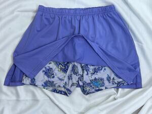 Lejay Women periwinkle blue/purple TENNIS skirt/skort sz Medium/W6